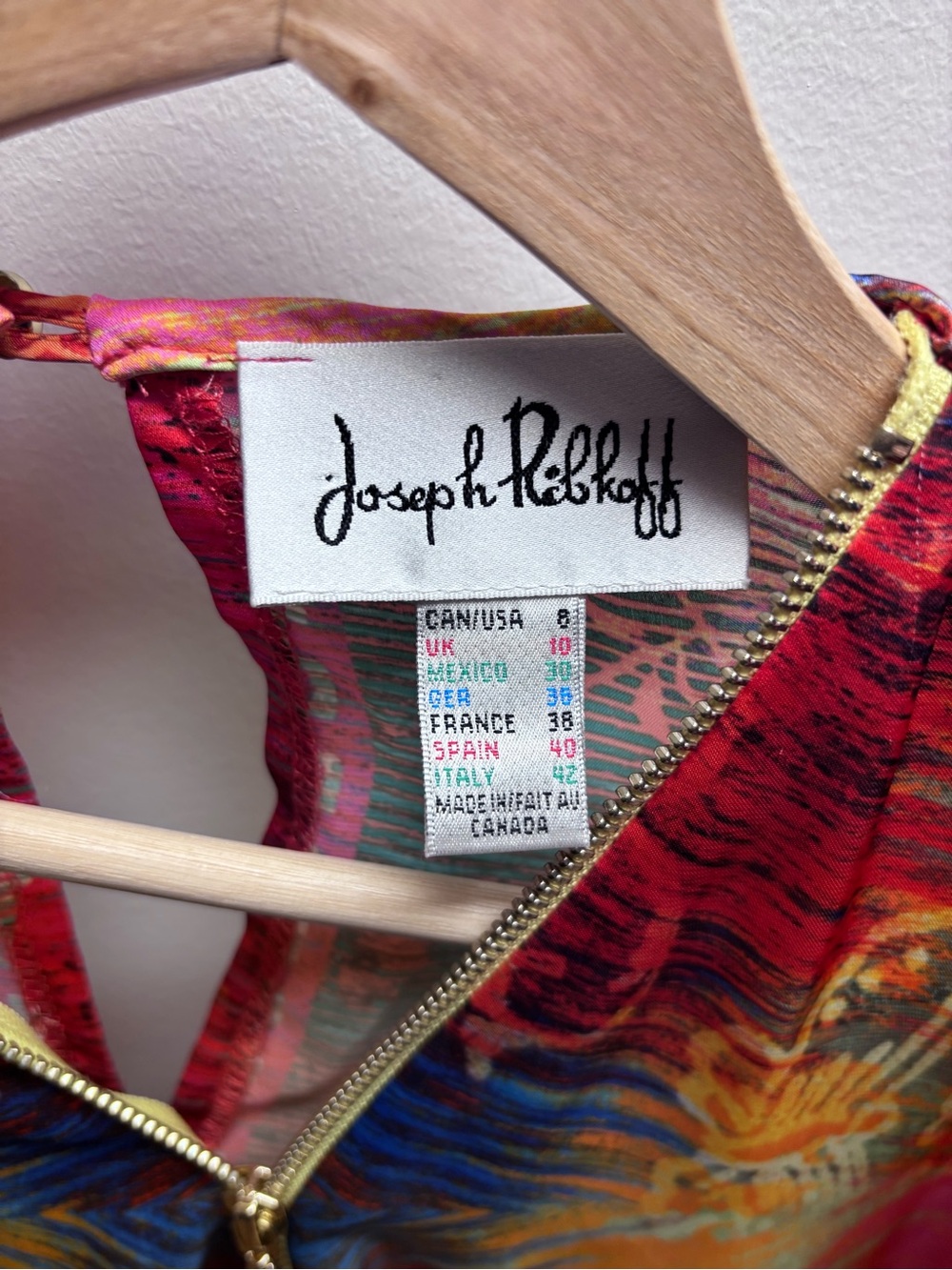 Joseph Ribkoff Vibrant Multicolor Long-Sleeve Blouse - Picture 4 of 8